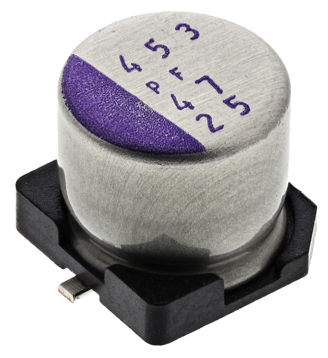 Panasonic 47 μF Surface Mount Polymer Capacitor, 25V dc