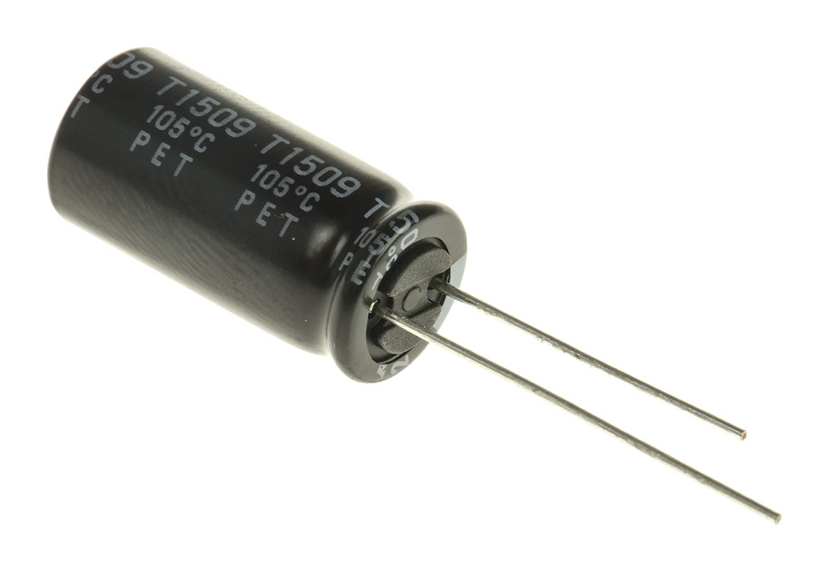 Rubycon 1000 μF Capacitor 25V dc, Through Hole - 25YXJ1000M10X20 Radial Lead