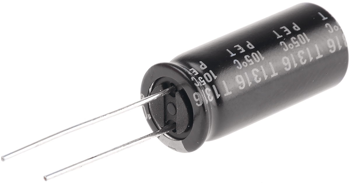 Rubycon 1000 μF Capacitor 25V dc, Through Hole - 25ZLH1000MEFC10X23