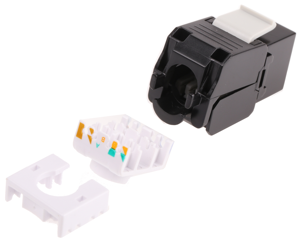 Roline RS RJ45 16 Port Keystone Jack, UTP Shielding