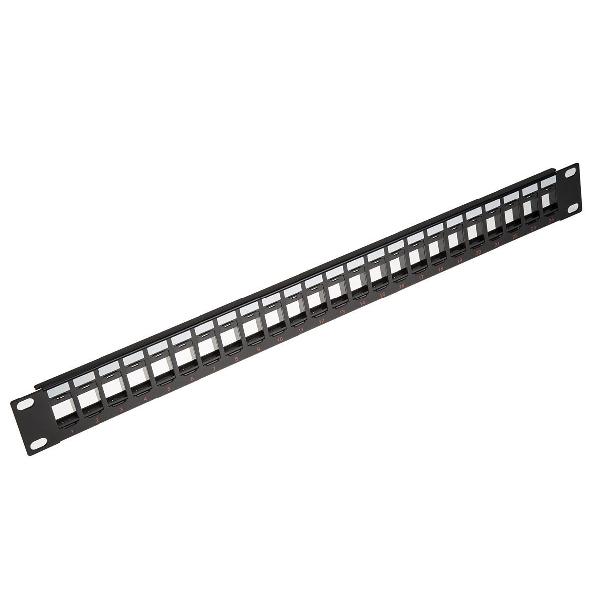 26110357-5 Roline Cat6, Cat5 24 Port RJ45 Keystone Patch Panel UTP Black