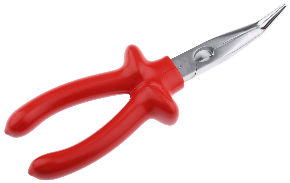 26-27-200 Knipex 1-Piece Long Nose Plier Round, 200mm Overall VDE/1000V Approved, 73mm Jaw