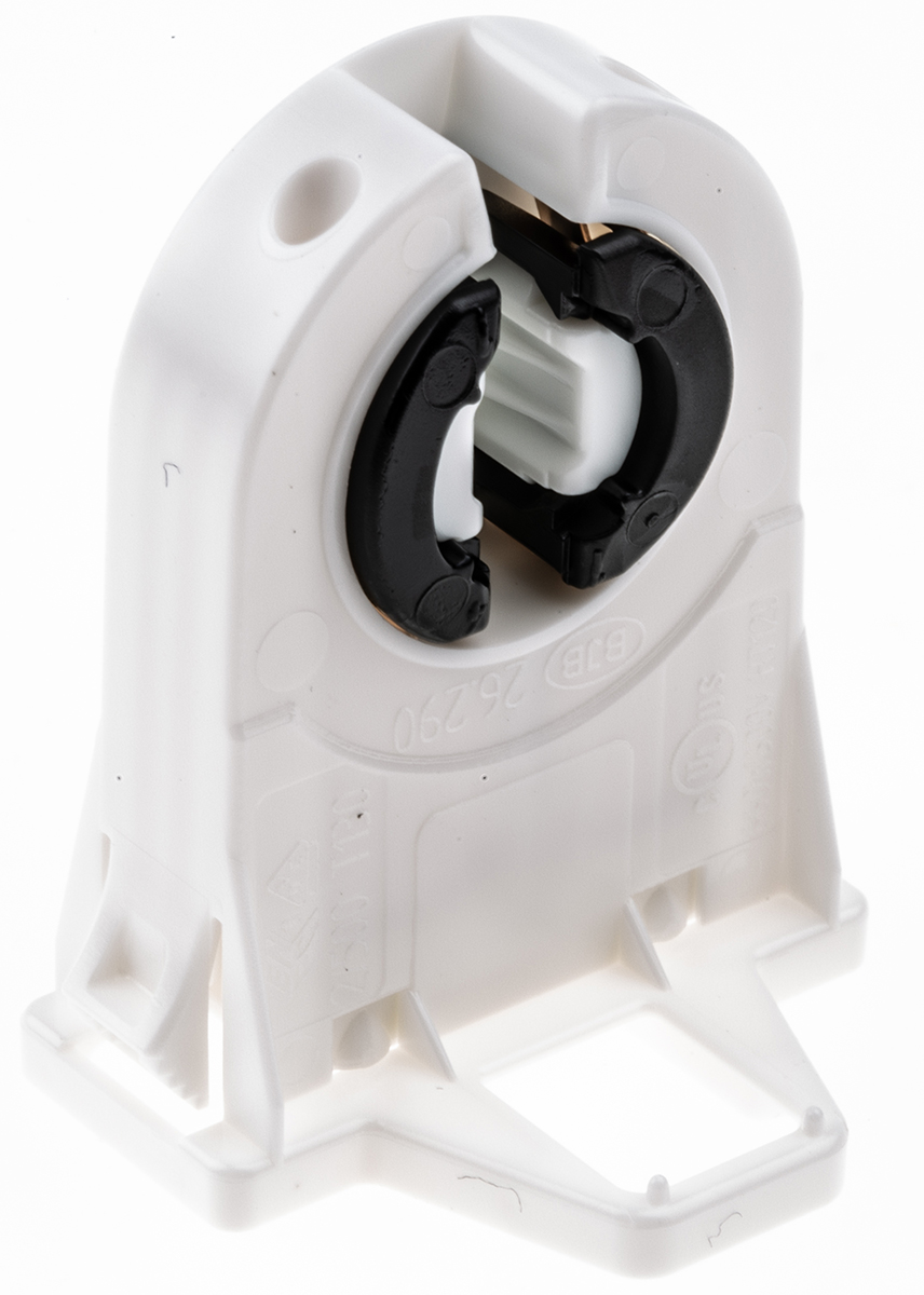 BJB Fluorescent Lamp Holder T8, T12 Push-in Snap-Fit - 26.290.4012.50