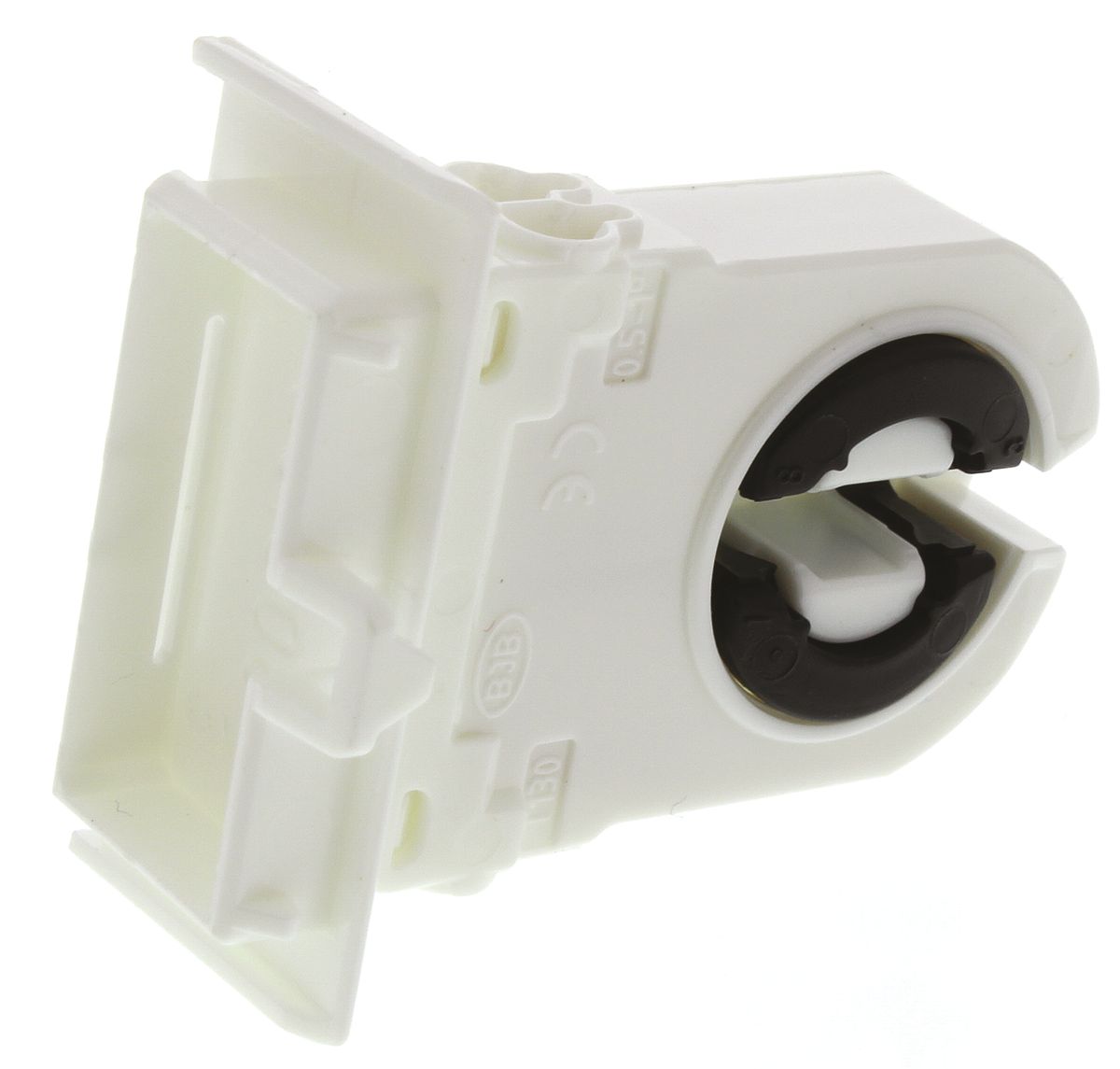 BJB Fluorescent Lamp Holder T8, T12 Wall Snap-Fit - 26.308.1125.50