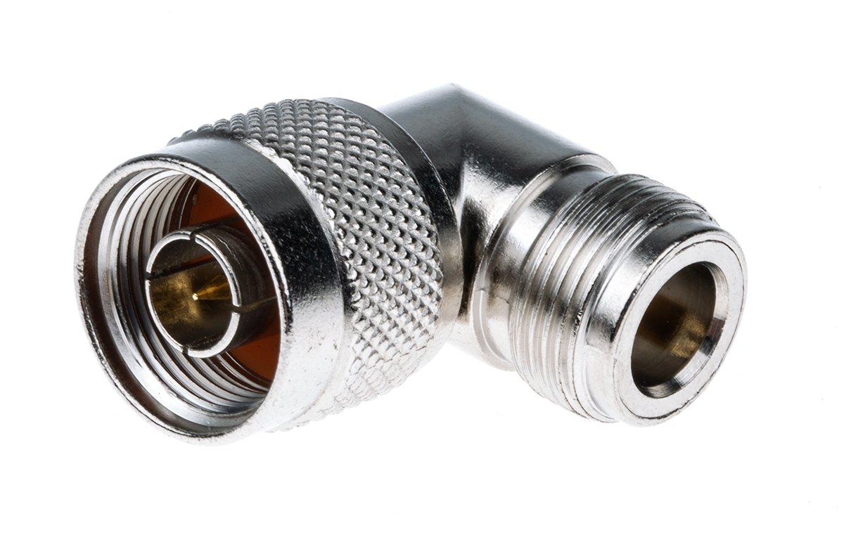 Cinch N Type Series Cable N Connector, 50 Ω, Right Angle Body