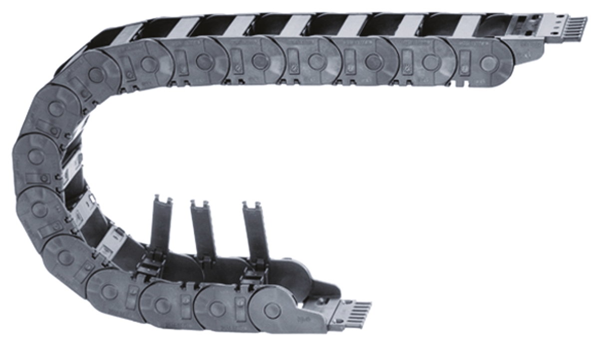 Igus e-chain Black, W66mm x D50 mm, L1 m, 63 mm Min. Bend Radius, Igumid G