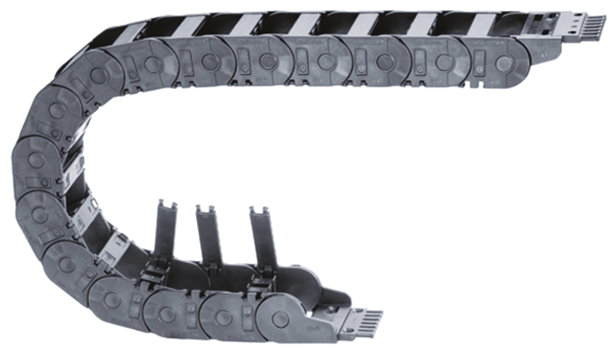 Igus e-chain Black, W66mm x D50 mm, L1 m, 125 mm Min. Bend Radius, Igumid G