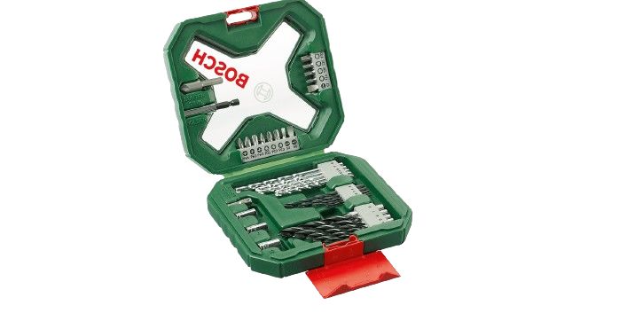 2607010608 Bosch 34-Piece Metal Set for Multi-Material, 8 mm Max, 2 mm Min, High Speed Steel Bits