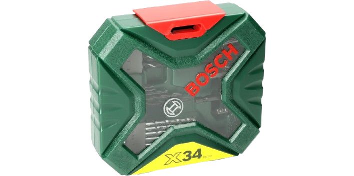 2607010608 Bosch 34-Piece Metal Set for Multi-Material, 8 mm Max, 2 mm Min, High Speed Steel Bits