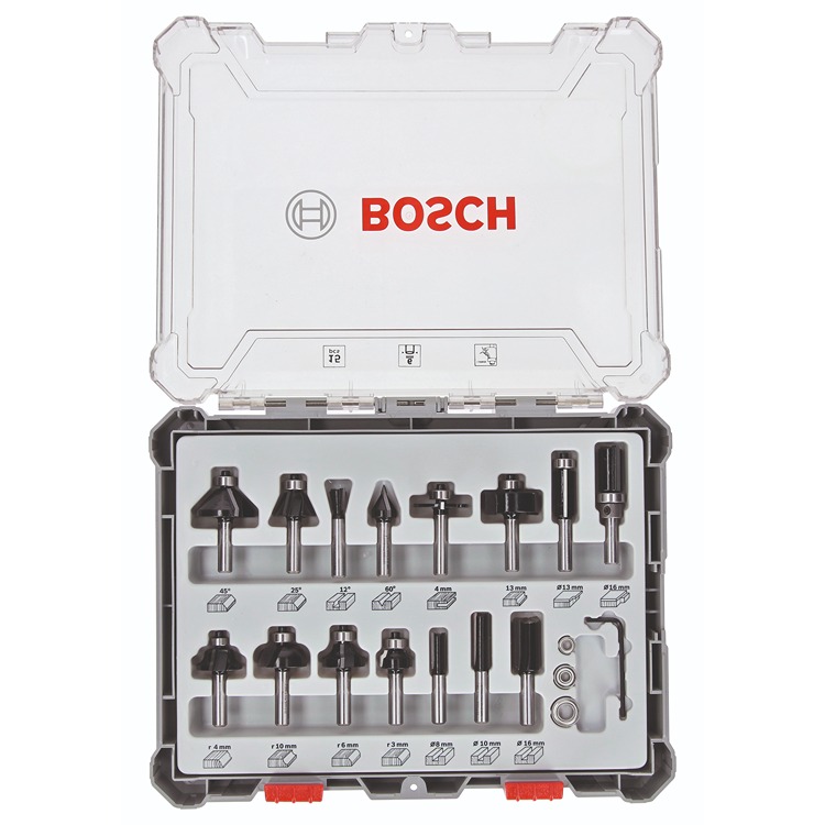 Bosch 15 piece Router Bit Set