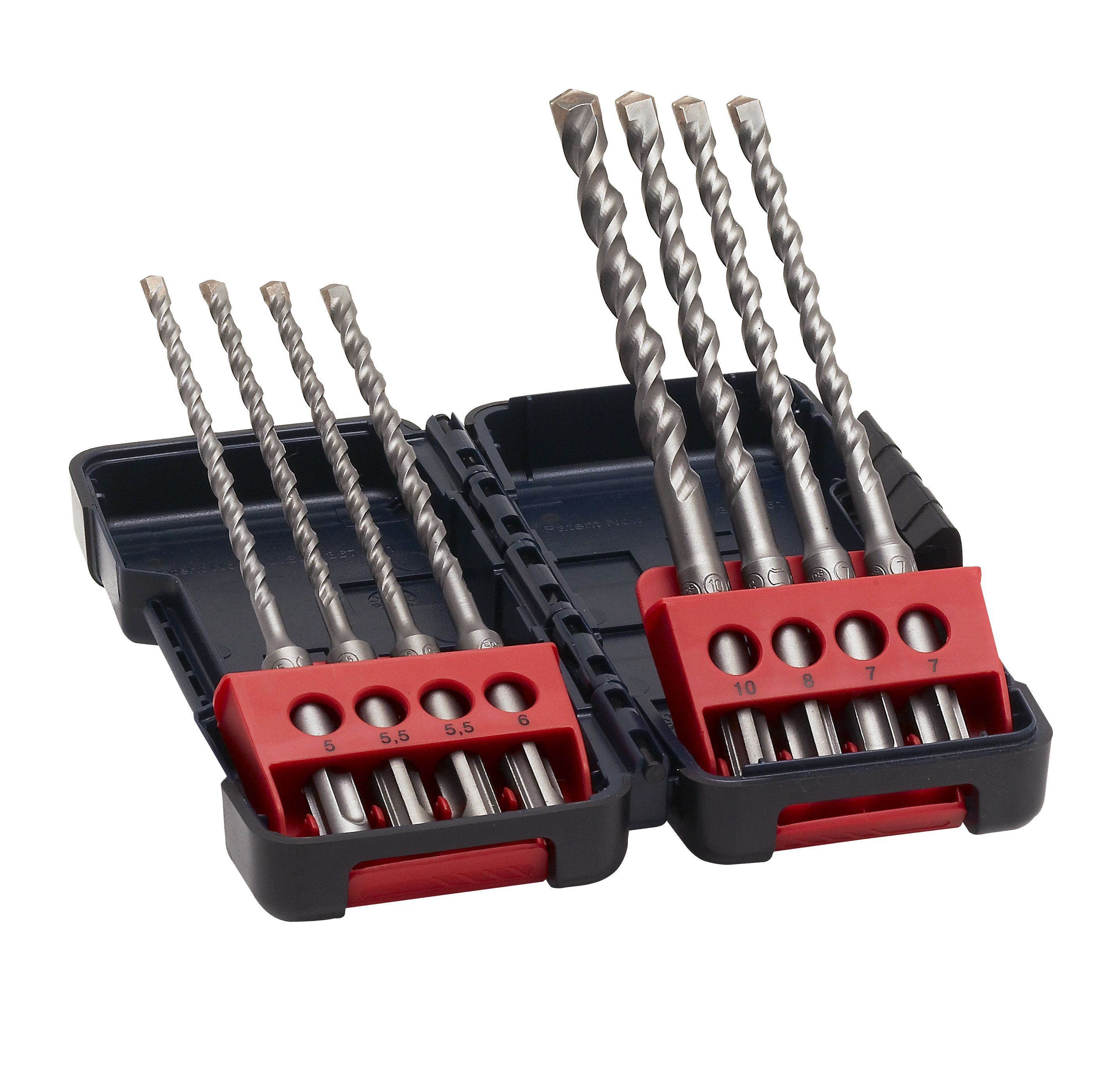 Bosch 8-Piece Twist Set for Masonry, 10 mm Max, 5 mm Min