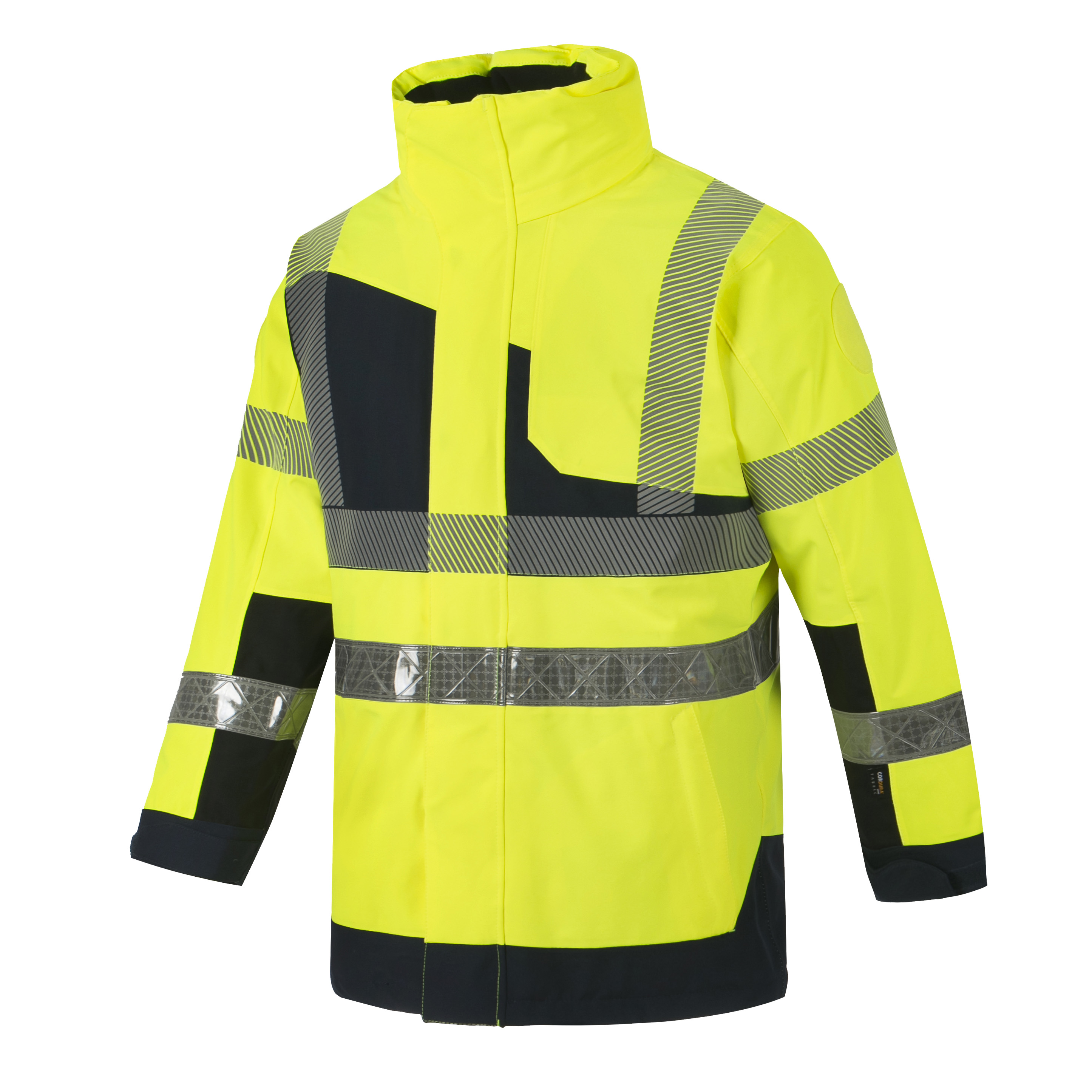 260cvm CODUPAL Lumina Navy, Yellow Unisex Hi Vis Jacket, M