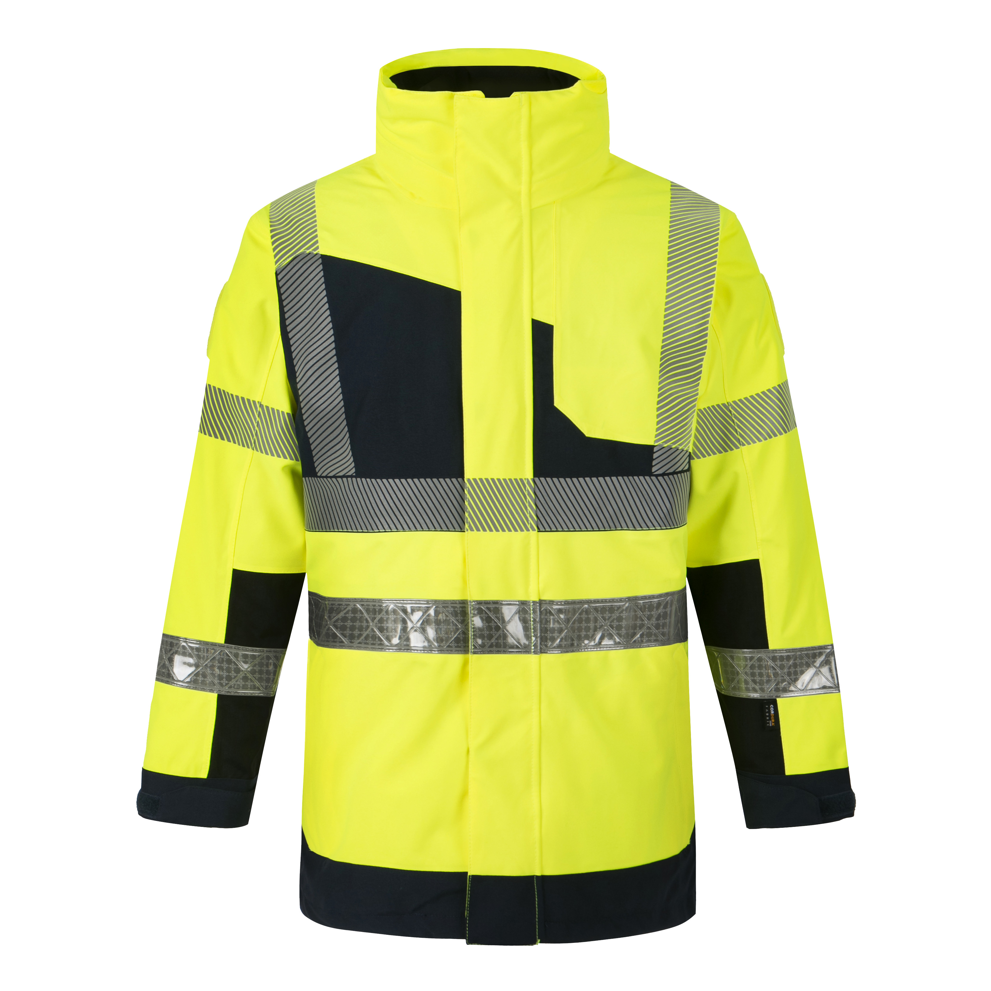 CODUPAL 260CV Navy, Yellow Unisex Hi Vis Jacket, S