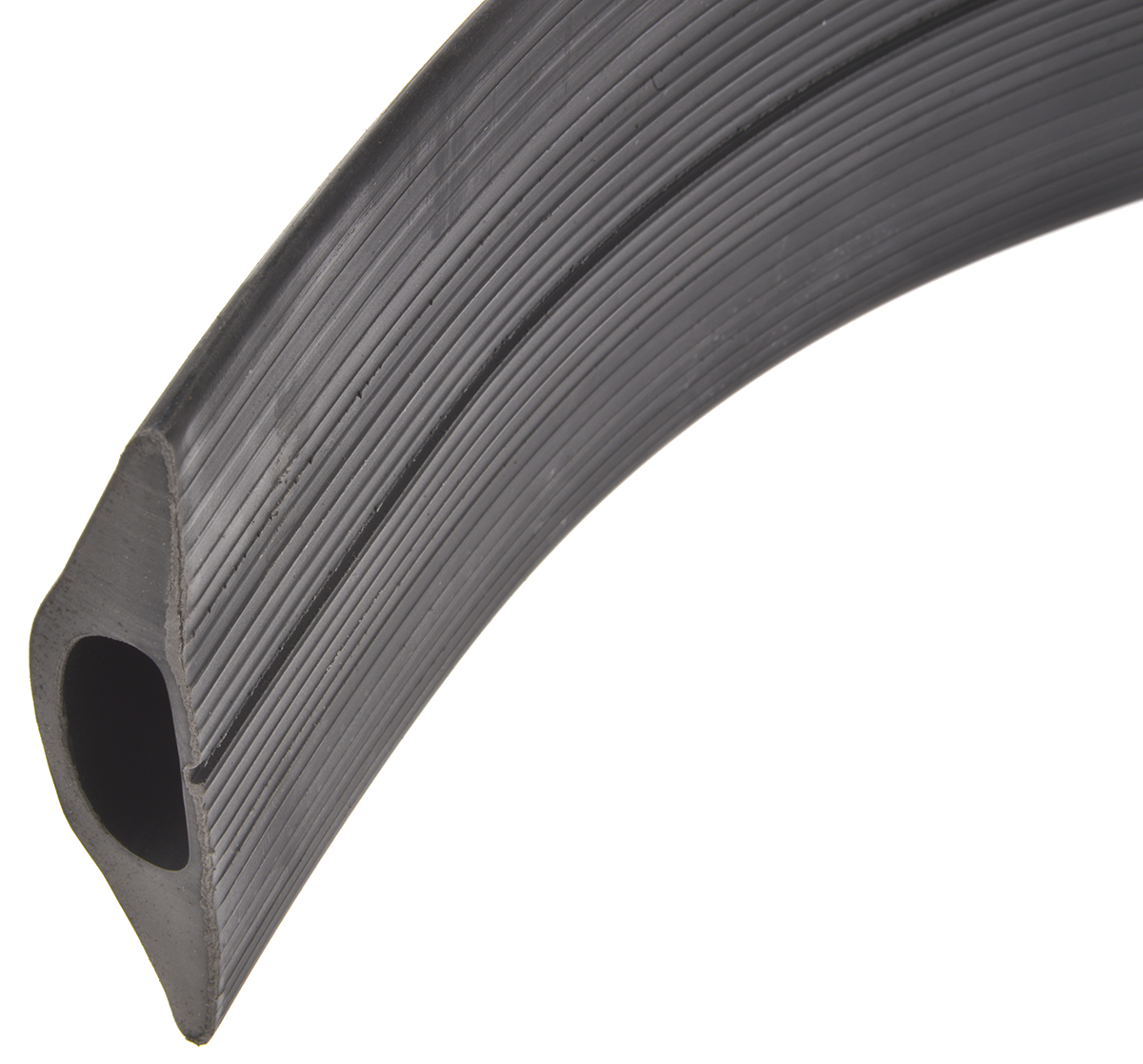 26100201 RS PRO 3 m Black Cable Cover in Rubber, 30 mm ID