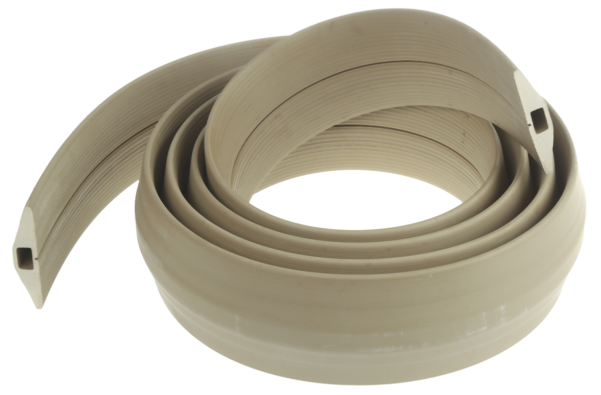 RS PRO 3 m Beige Cable Cover in Rubber, 14 mm ID