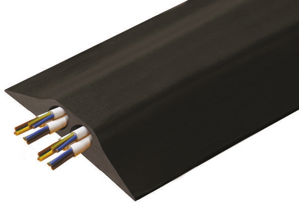 RS PRO 4.5 m Black Cable Cover in Rubber, 23 mm ID