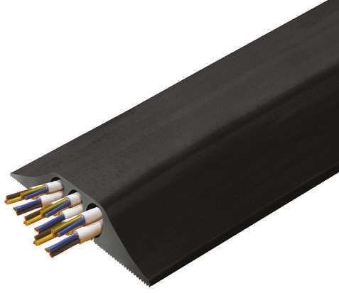 Vulcascot 4.5 m Black Cable Cover in Rubber, 23 mm ID