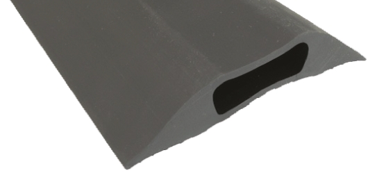 RS PRO 3 m Grey Cable Cover in Rubber, 30 mm ID