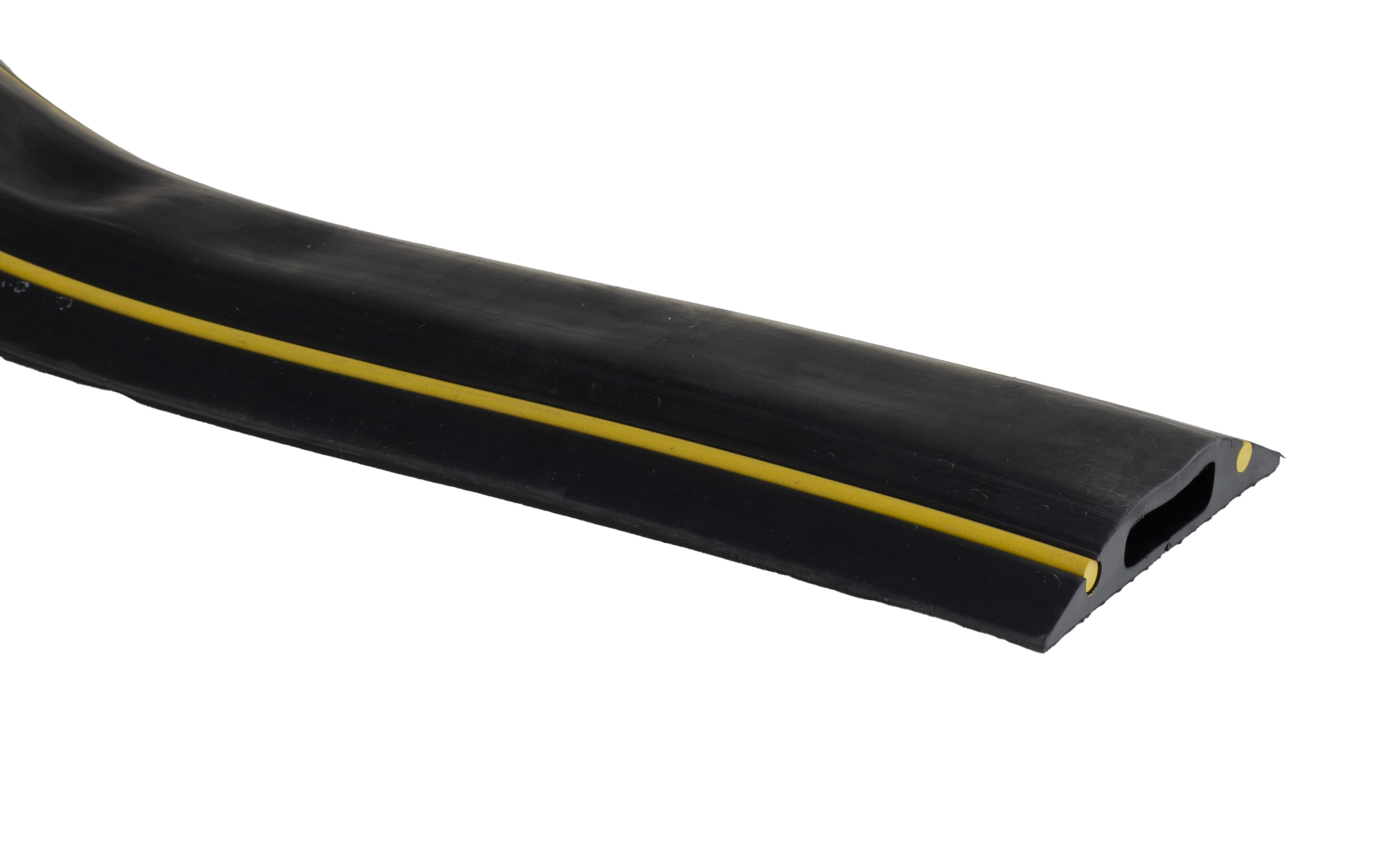 26101116 RS PRO 3 m Yellow, Black Cable Cover in Rubber, 30 mm ID