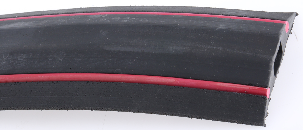 RS PRO 3 m Black, Red Cable Cover in Rubber