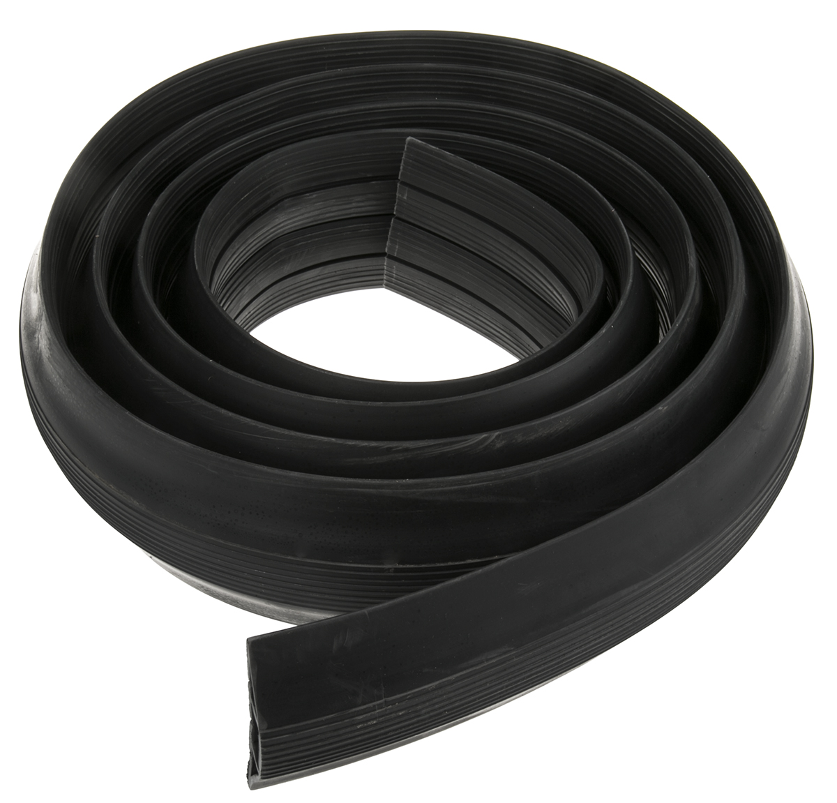 RS PRO 3 m Black Cable Cover in Rubber, 14 mm ID
