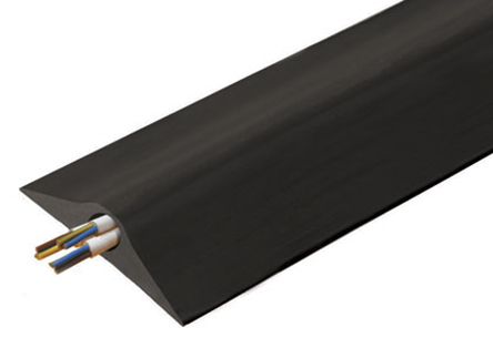 RS PRO 1.5 m Black Cable Cover in Rubber, 53 mm ID