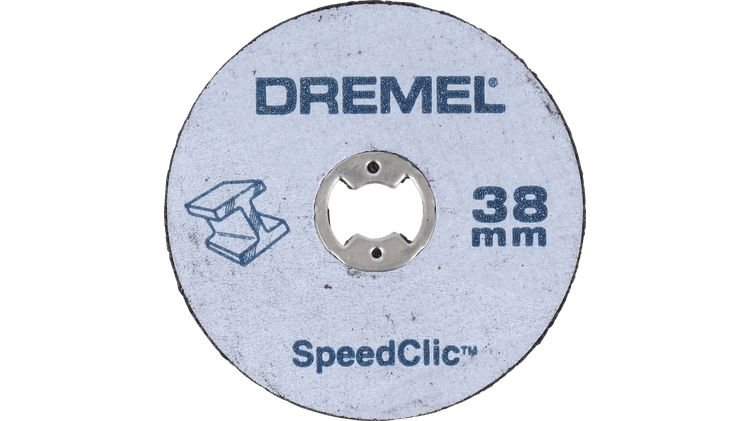 2615s406jc Dremel SpeedClic Silicon Carbide, 38 mm x 1 mm Thick, Coarse Grade, 2 Grit 2 Per Pack