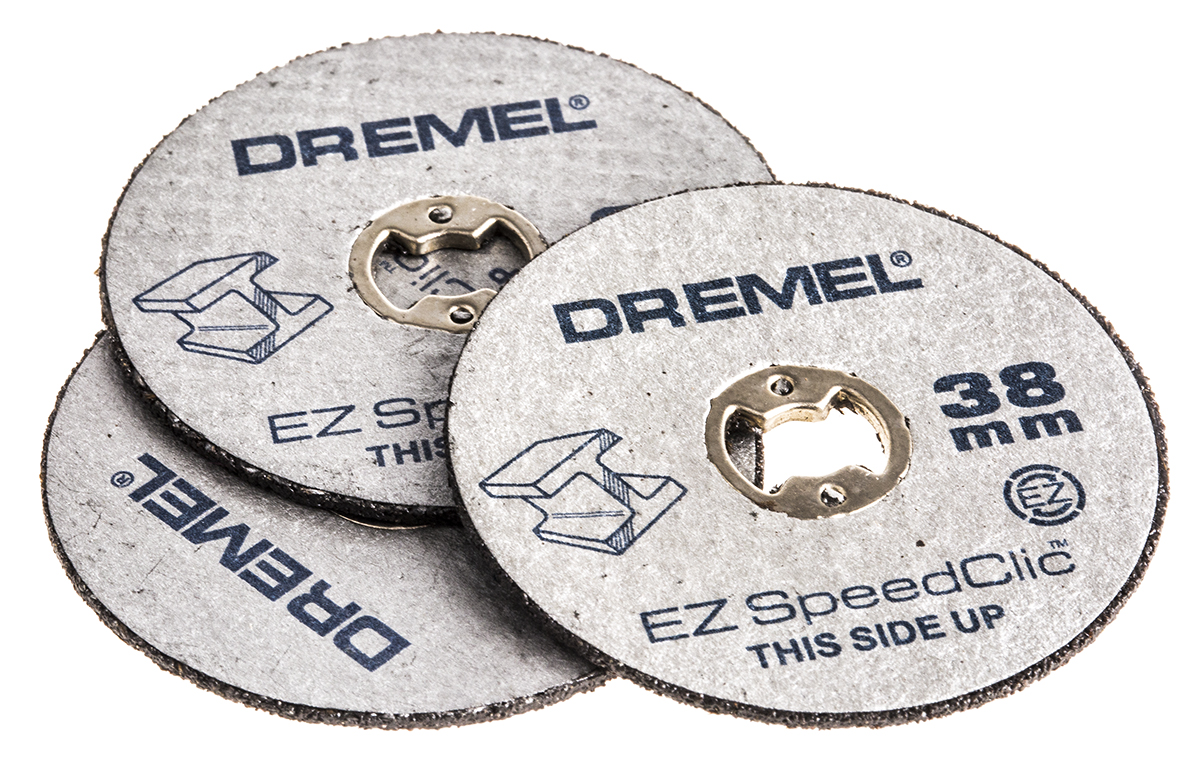 Dremel SpeedClic Aluminium Oxide, 38 mm x 1.12 mm Thick, Very Fine Grade, 12 Grit 12 Per Pack