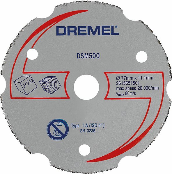 2615s500jb Dremel DSM500 Silicon Carbide, 77 mm x 2 mm Thick