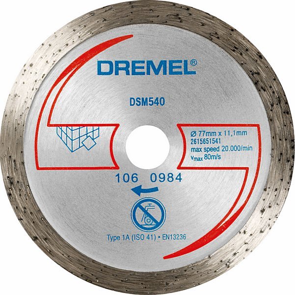 2615s540jb Dremel DSM540 Diamond, 77 mm x 2 mm Thick