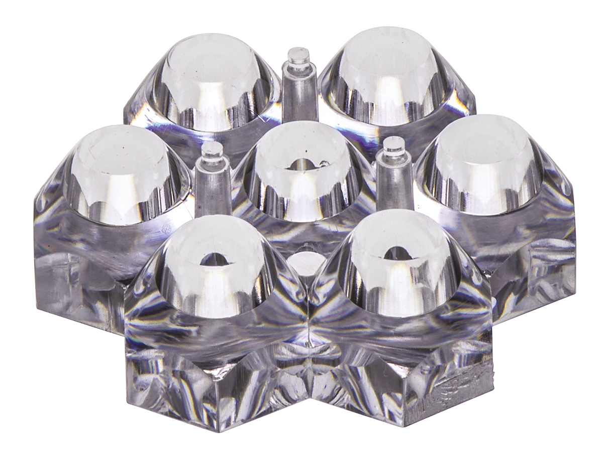 Polymer Optics 261, Modular LED Optics Series 7-Way LED Lens 12 ° Collimator Beam