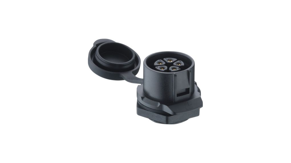 Lutronic Connector, 2 Contacts, Chassis Mount, Socket, Female, IP67, Quicklock Series