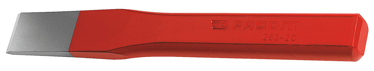 Facom 1 Piece Chrome Vanadium Steel Cold Chisel, 150 mm Length, 21 mm Blade Width
