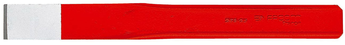 26315 Facom 1 Piece Chrome Vanadium Steel Cold Chisel, 150 mm Length, 21 mm Blade Width