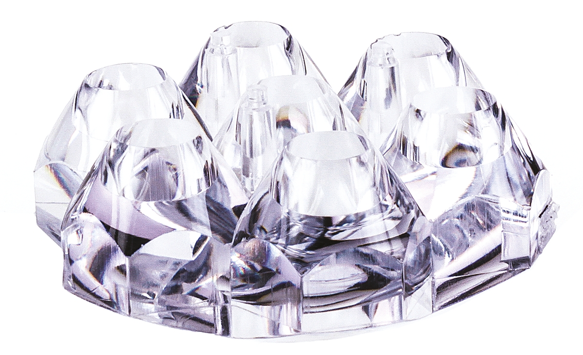 263 Polymer Optics, Modular LED Optics Series 7-Way LED Lens