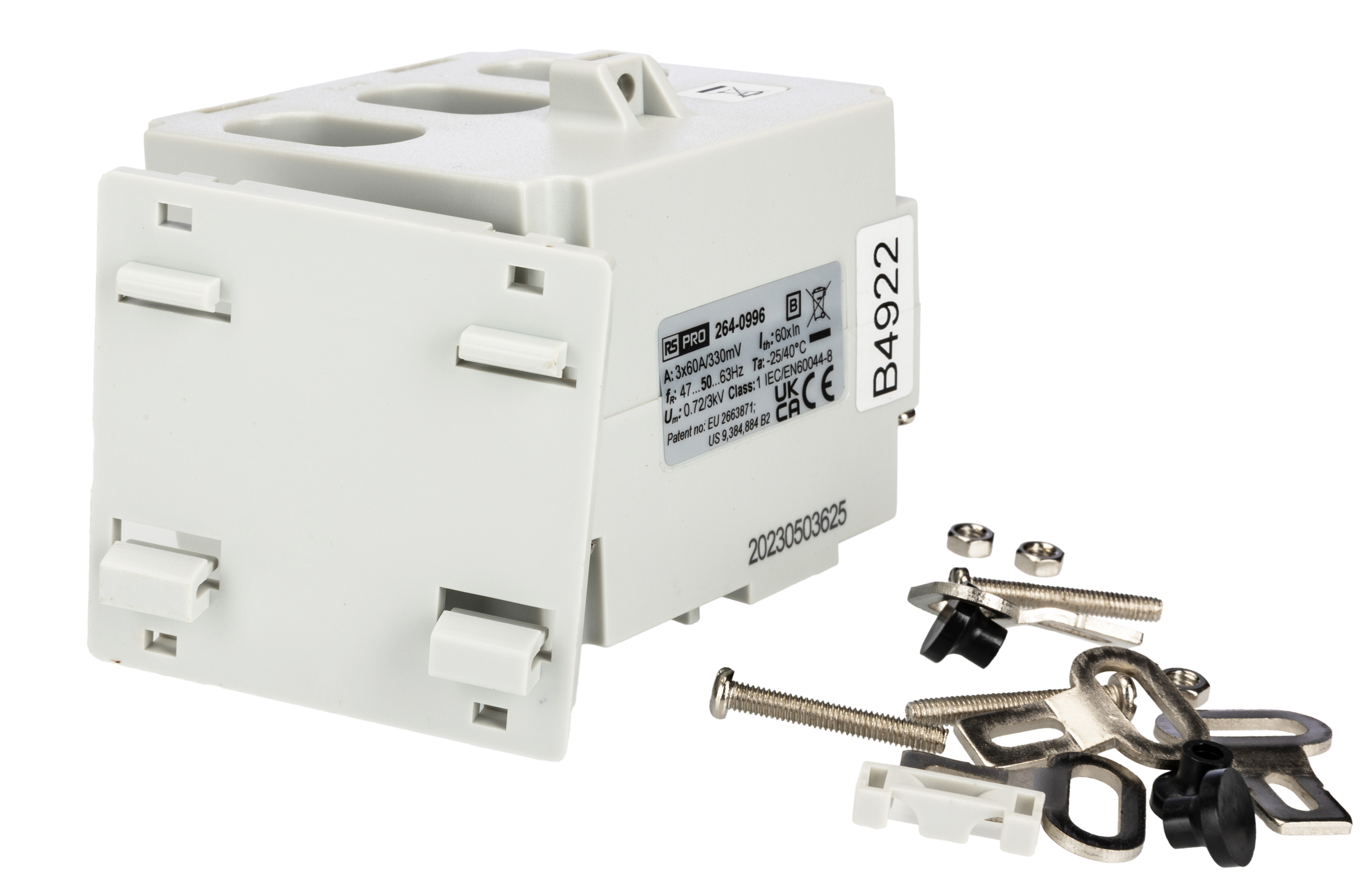 RS PRO Current Transformer 60 A 330mV 21 mm Bore