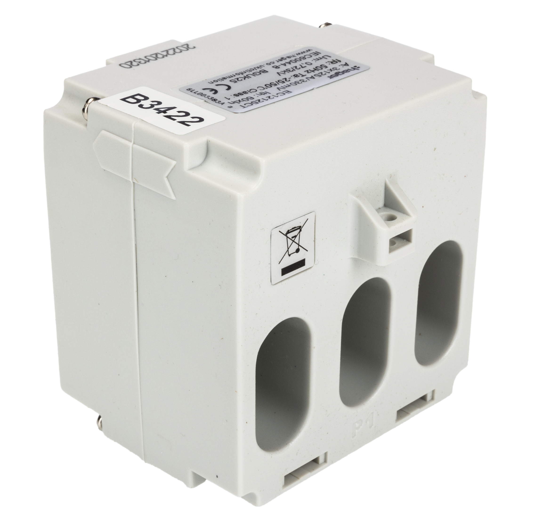 264-0998 RS PRO Current Transformer 125 A 330mV 21 mm Bore