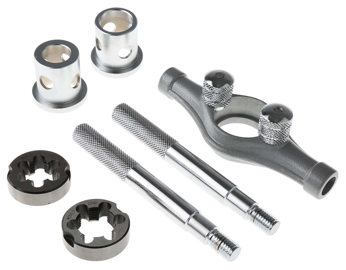 RS PRO 5-Piece HSS Die Set, M25 - M20 Taps, M25 - M20 Dies