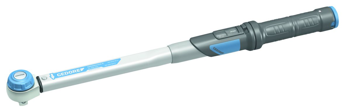 Gedore Click Torque Wrench, 40 To 200 Nm, 1/2 in Drive, Square Drive, 514.5mm Overall
