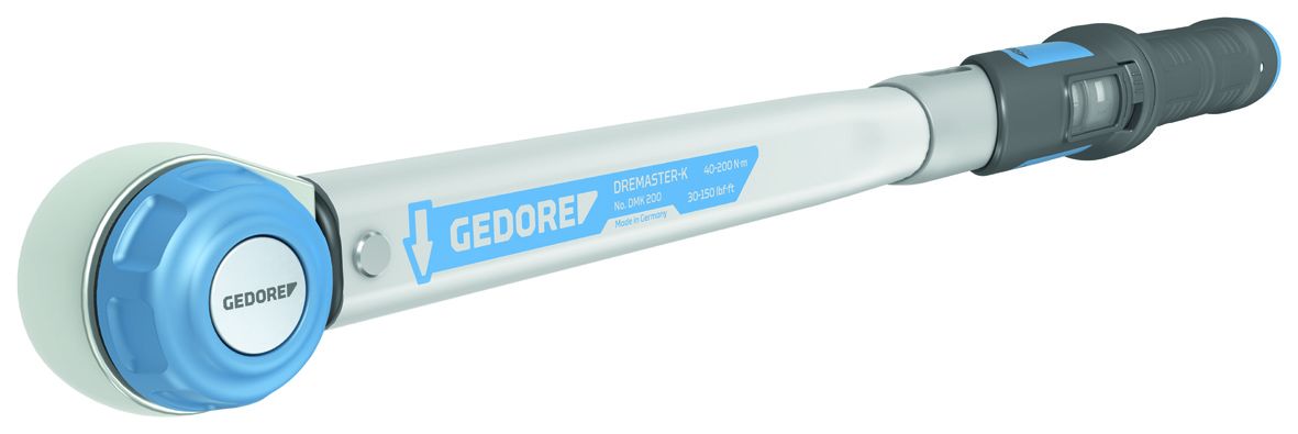 2641240 Gedore Click Torque Wrench, 40 To 200 Nm, 1/2 in Drive, Square Drive, 514.5mm Overall