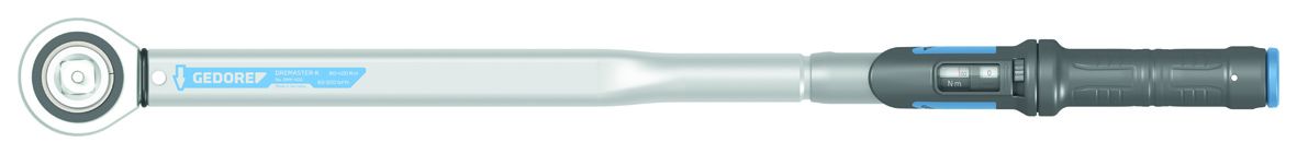 2641267 Gedore Click Torque Wrench, 80 to 400 Nm, 3/4 in Drive, Square Drive, 715.5mm Overall
