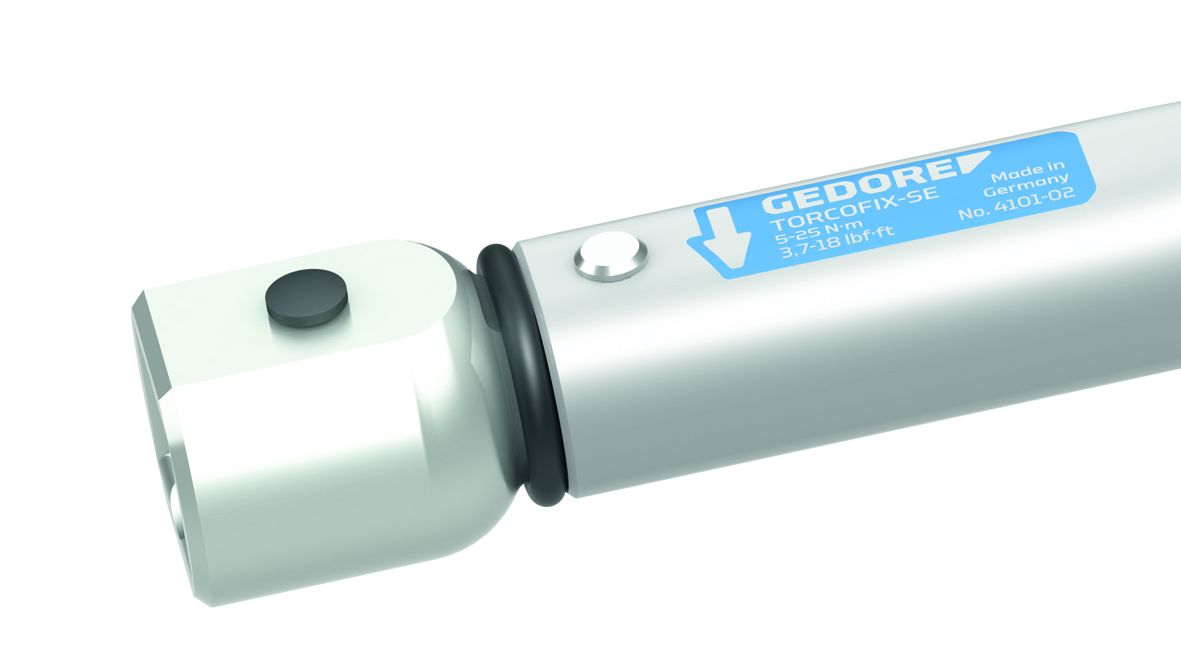 2641445 Gedore DMSE 100 Click Torque Wrench, 20 To 100 Nm, 9 x 12 mm Drive, Rectangular Drive, 398.5mm Overall