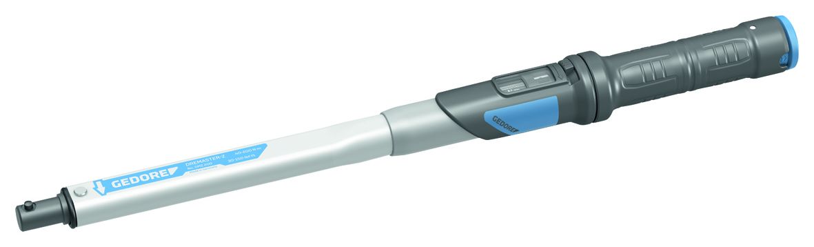 2641526 Gedore Dremaster Z Click Torque Wrench, 40 To 200 Nm, 16 mm Drive, Round Drive, 496.5mm Overall