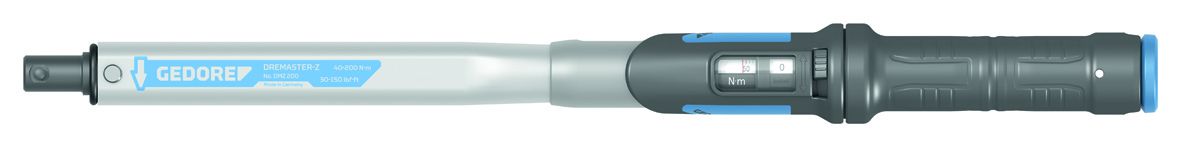 Gedore Click Torque Wrench, 80 to 400 Nm, 16 mm Drive, Square Drive, 677.5mm Overall