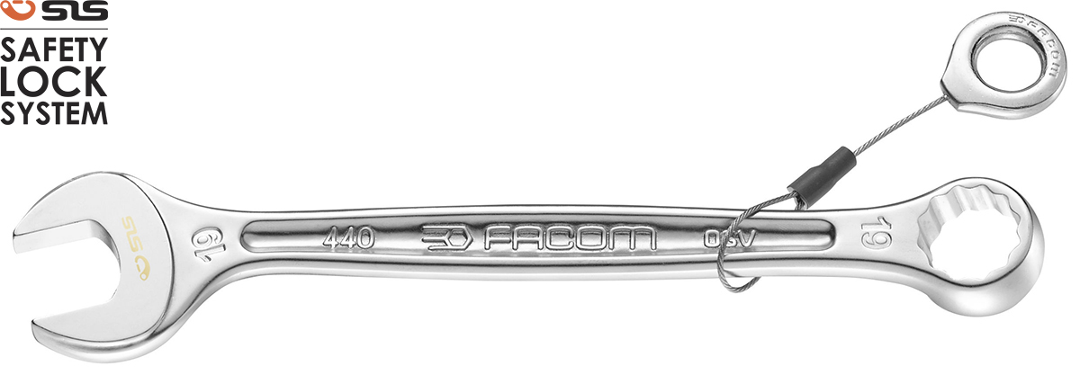 Facom 440 Series Combination Spanner, 13mm, Metric, Height Safe, Double Ended, 170 mm Overall