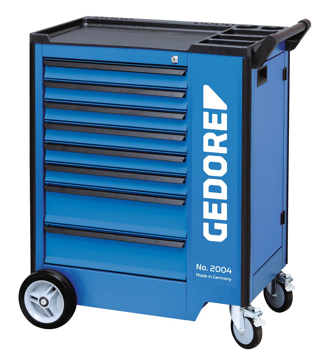 Gedore 8 Drawer Wheeled Tool Chest, Sheet Steel