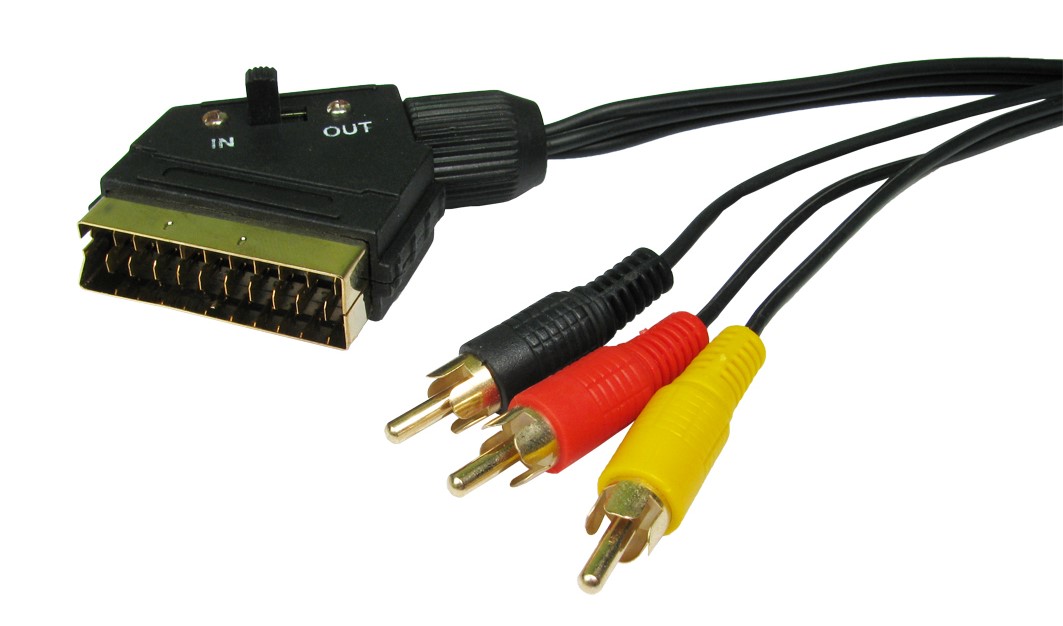 RS PRO Audio Cable, 1.5 m Black