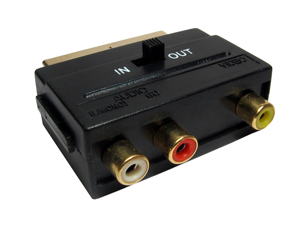RS PRO Straight A/V Connector Adapter Male Adapter Female RCA