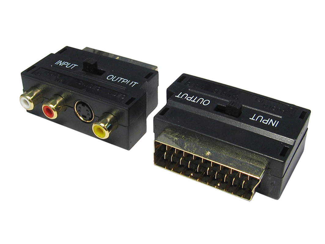 RS PRO Straight A/V Connector Adapter Male Adapter Female RCA & SVHS