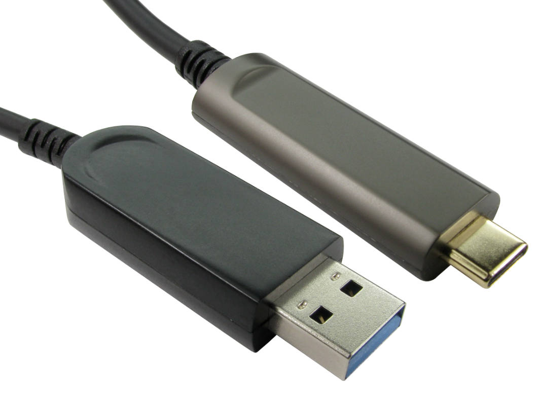 RS PRO USB Cable, Male USB Type A to Male, USB 3.1 USB Type C, Black, 10 m